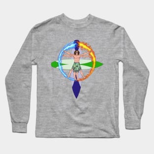 Surfer Da Vinci Long Sleeve T-Shirt